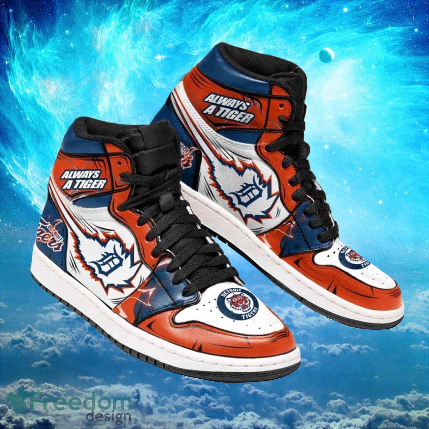 JWFancy Detroit Tigers AJ1 High Sneakers Shoes For Men And Women