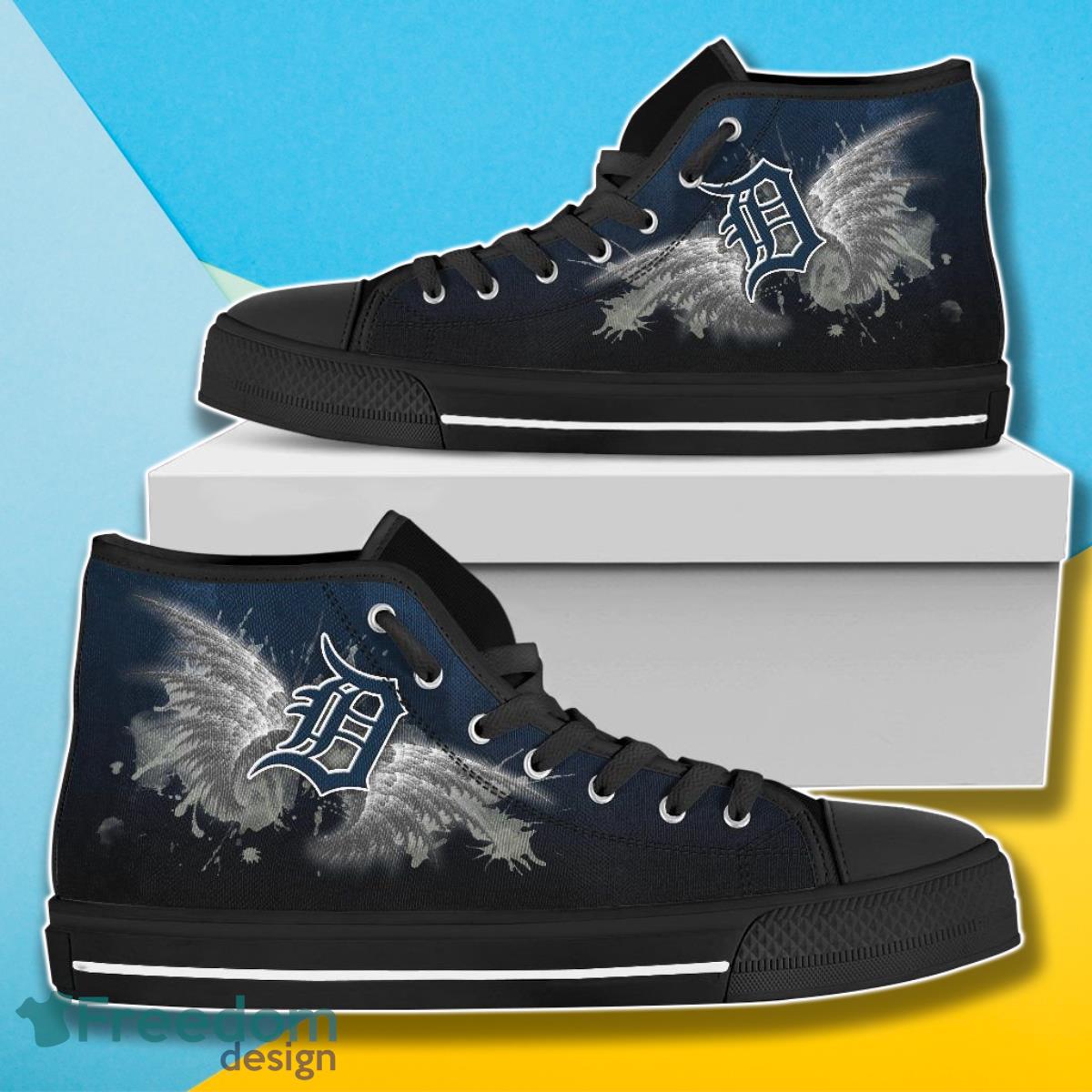 JWFancy Detroit Tigers High Top Canvas Sneakers Shoes For Men And Women