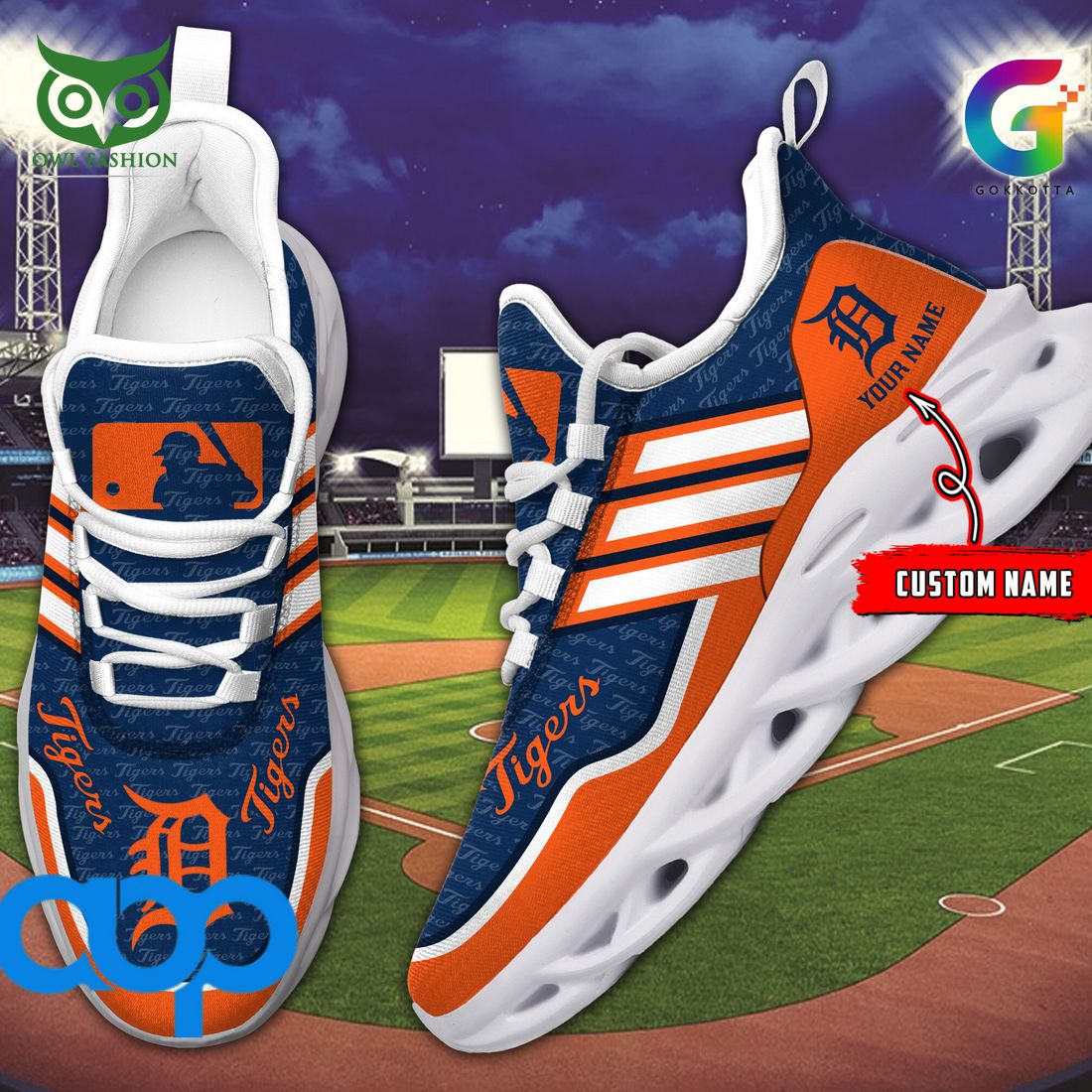 JWFancy Detroit Tigers Max Soul Shoes Sneakers For Men And Women