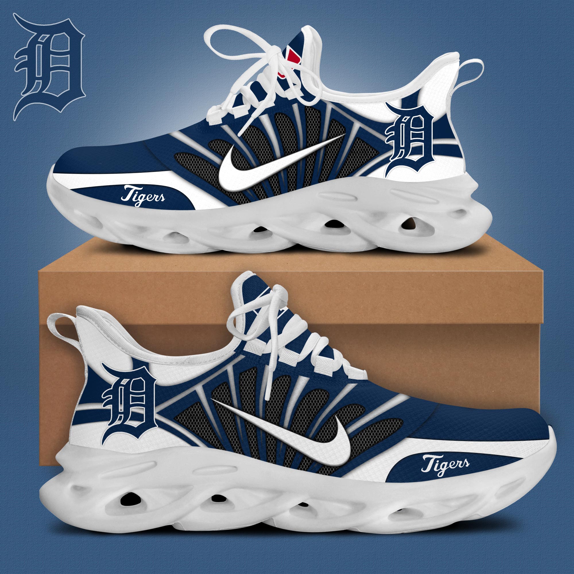 JWFancy Detroit Tigers Max Soul Shoes Sneakers For Men And Women