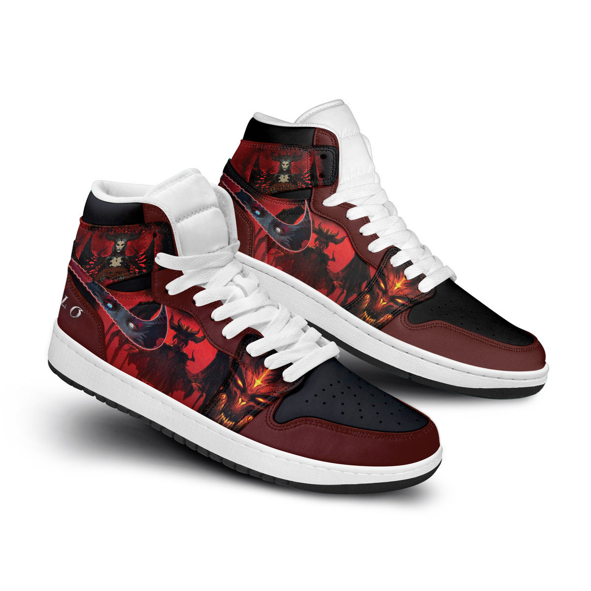 JWFancy Diablo AJ1 High Sneakers Shoes For Men And Women