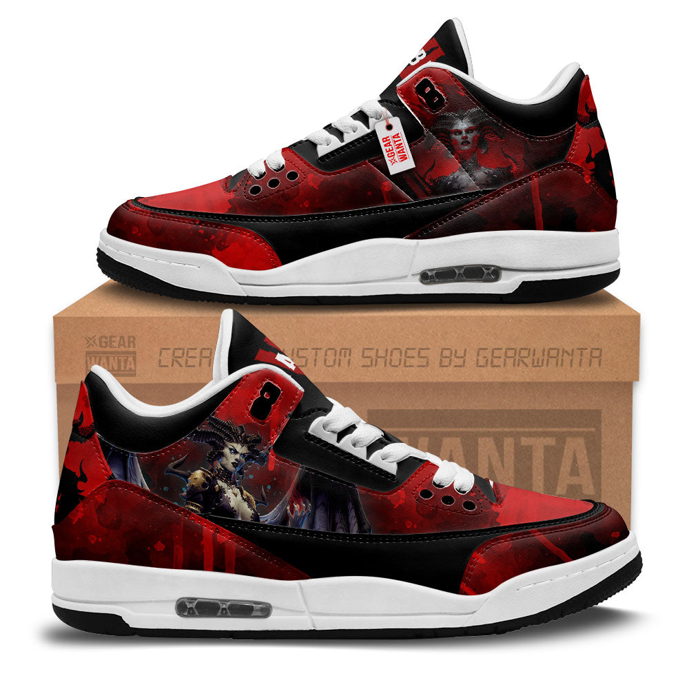 JWFancy Diablo IV Lilith AJ3 Sneakers Shoes For Men And Women