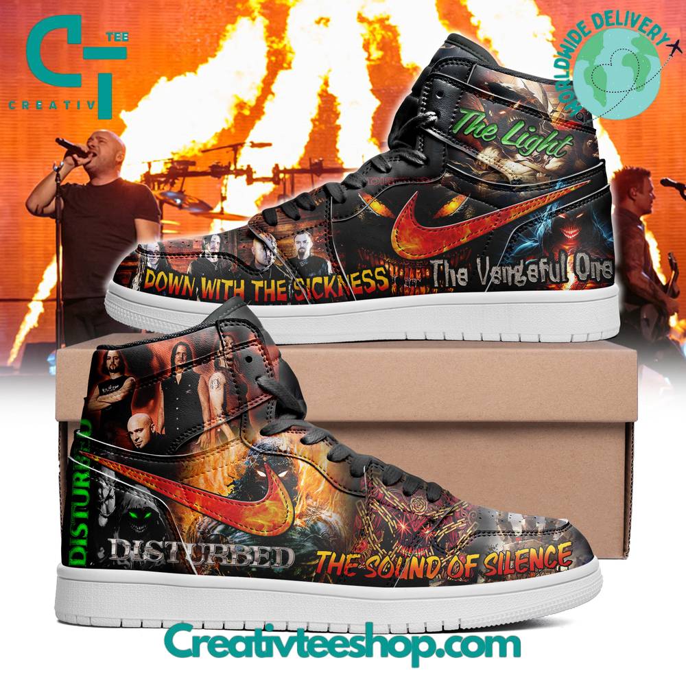 JWFancy Disturbed AJ1 High Sneakers Shoes For Men And Women