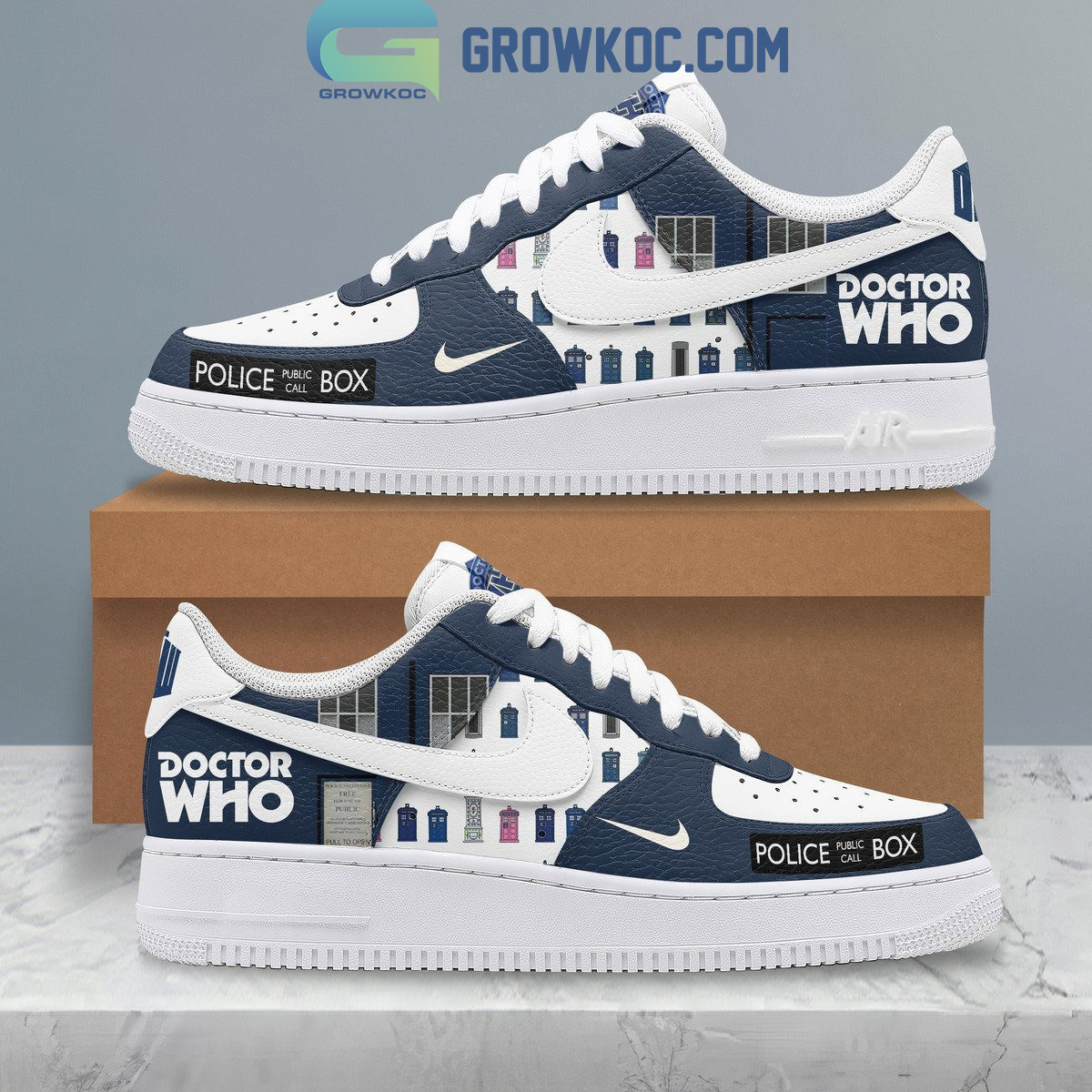JWFancy Doctor Who Air Low-Top Sneakers Shoes For Men And Women