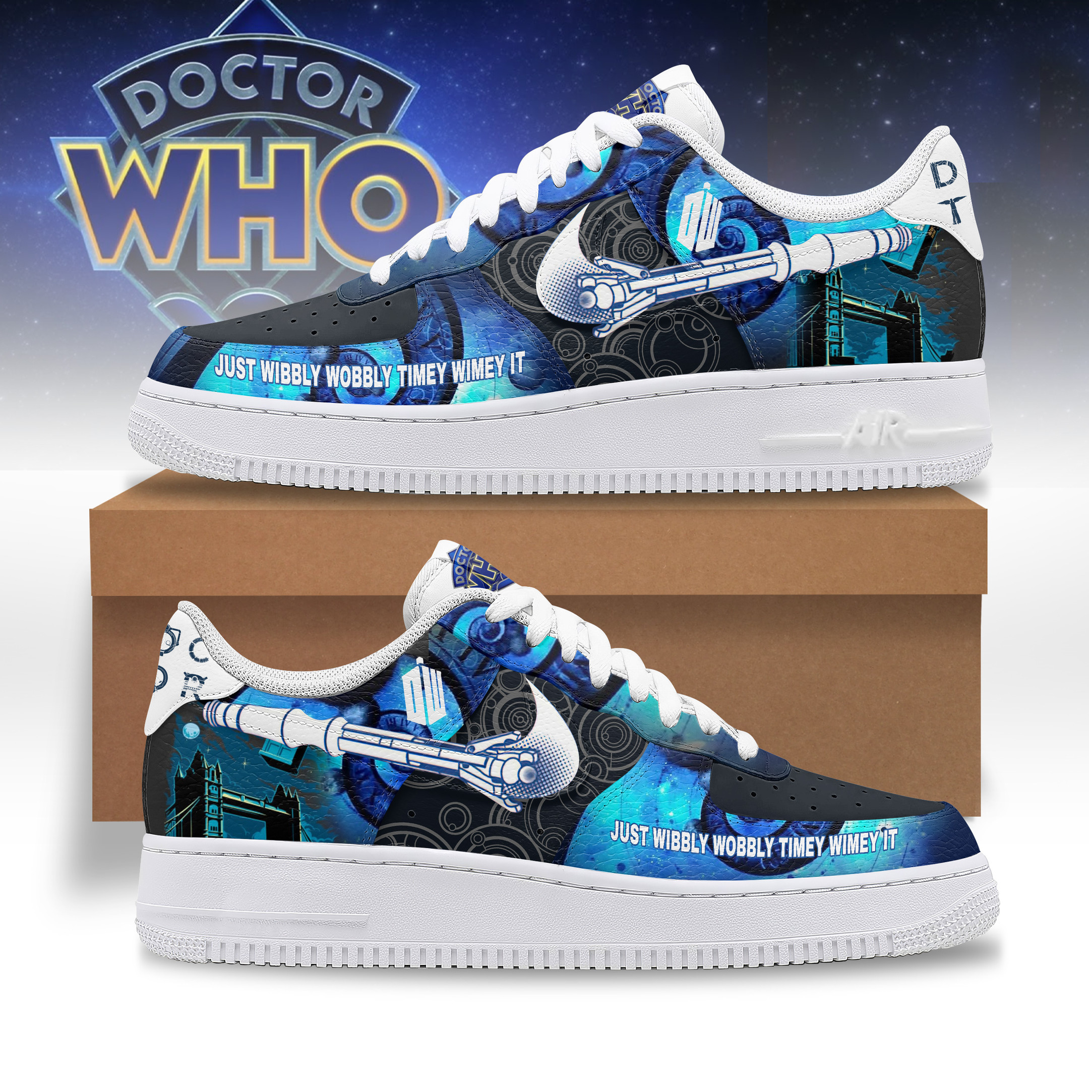 JWFancy Doctor Who Air Low-Top Sneakers Shoes For Men And Women