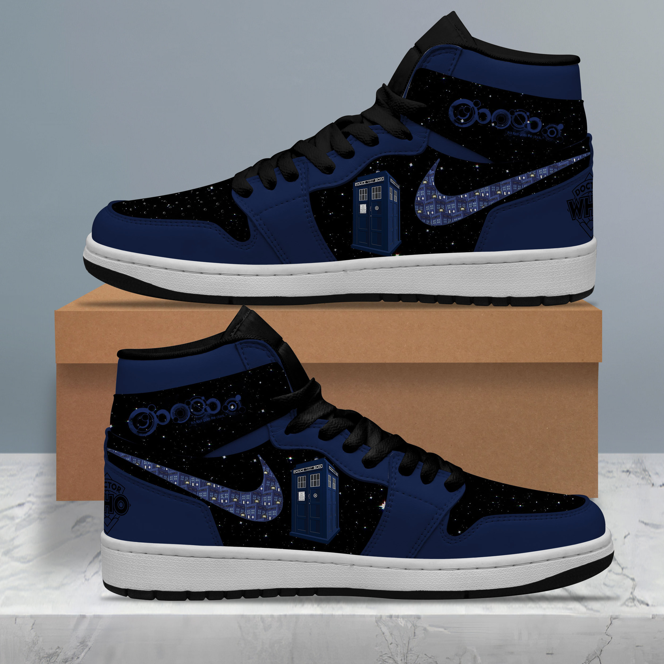 JWFancy Doctor Who AJ1 High Sneakers Shoes For Men And Women