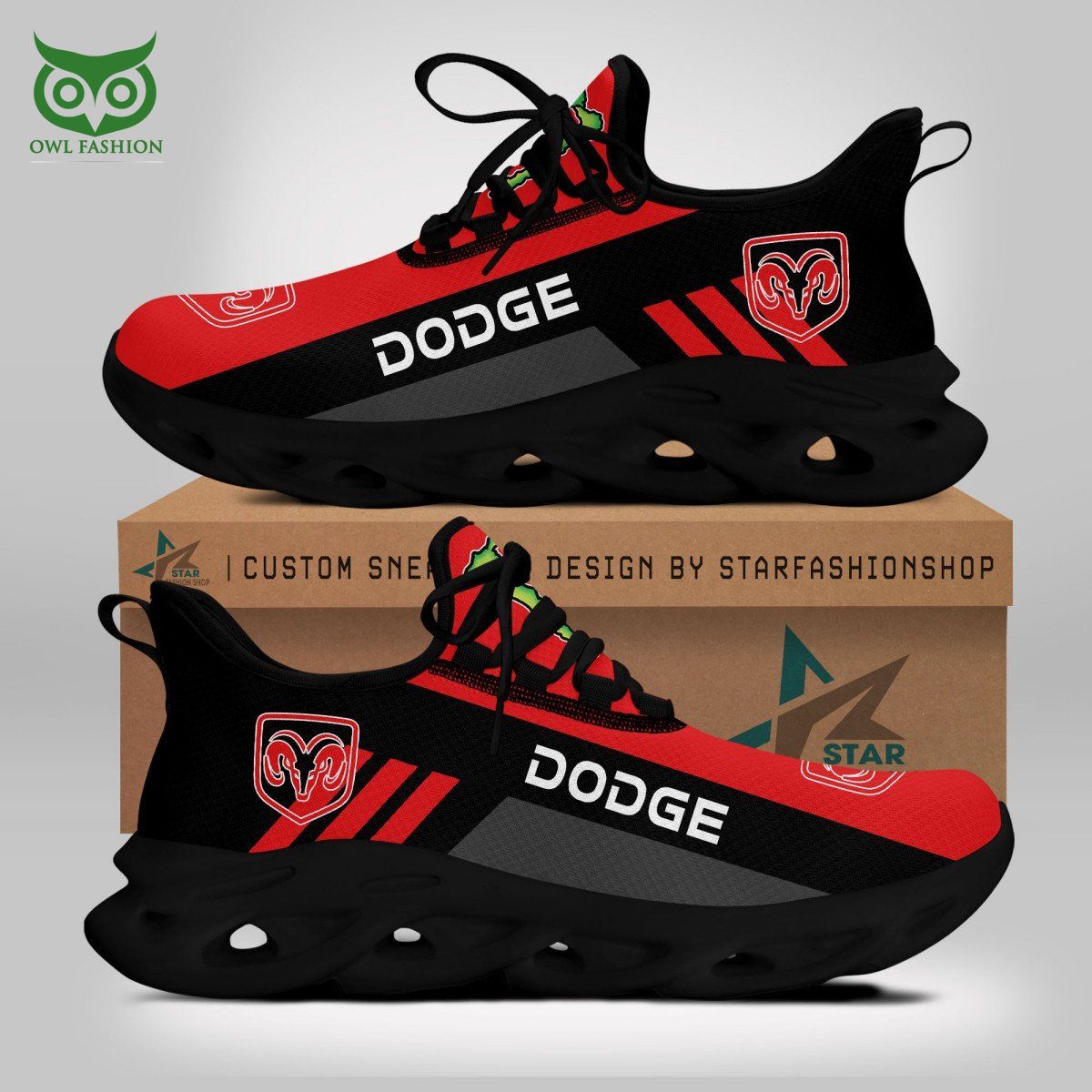 JWFancy Dodge Car Brand Max Soul Shoes Sneakers For Men And Women