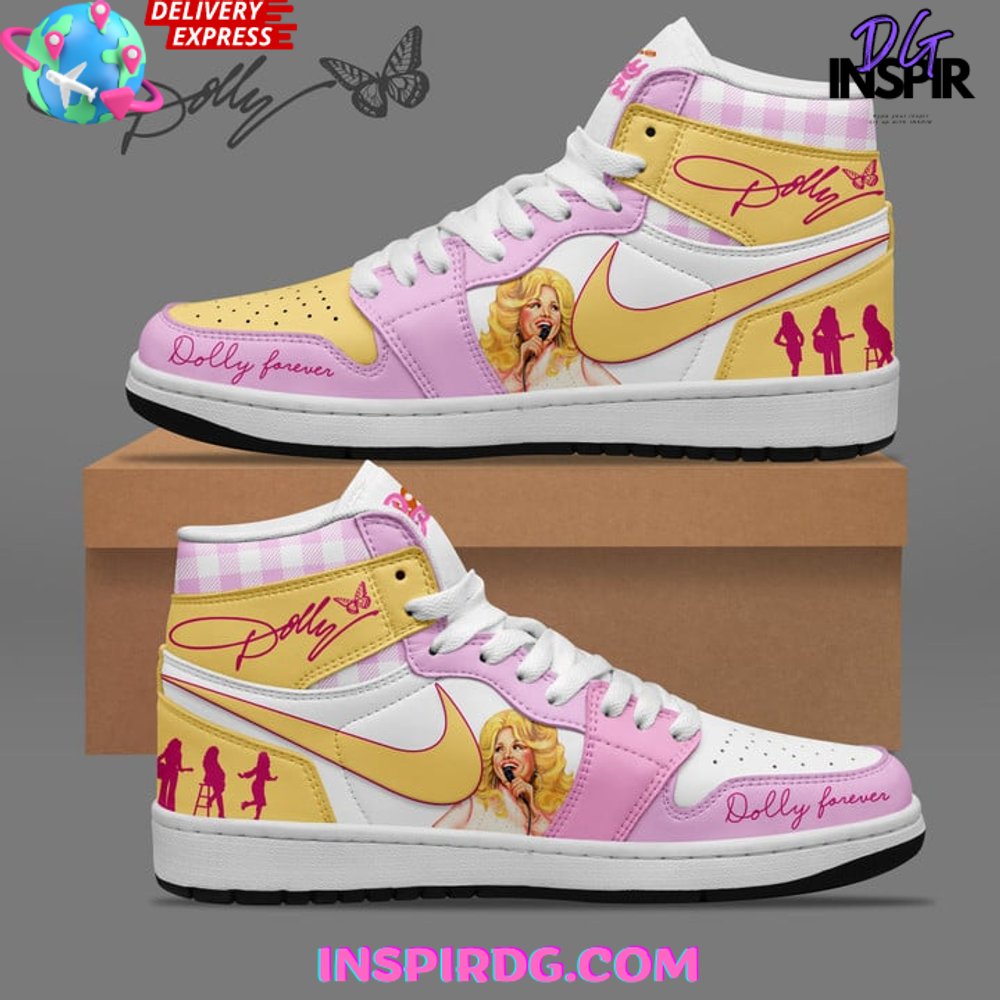JWFancy Dolly Parton AJ1 High Sneakers Shoes For Men And Women