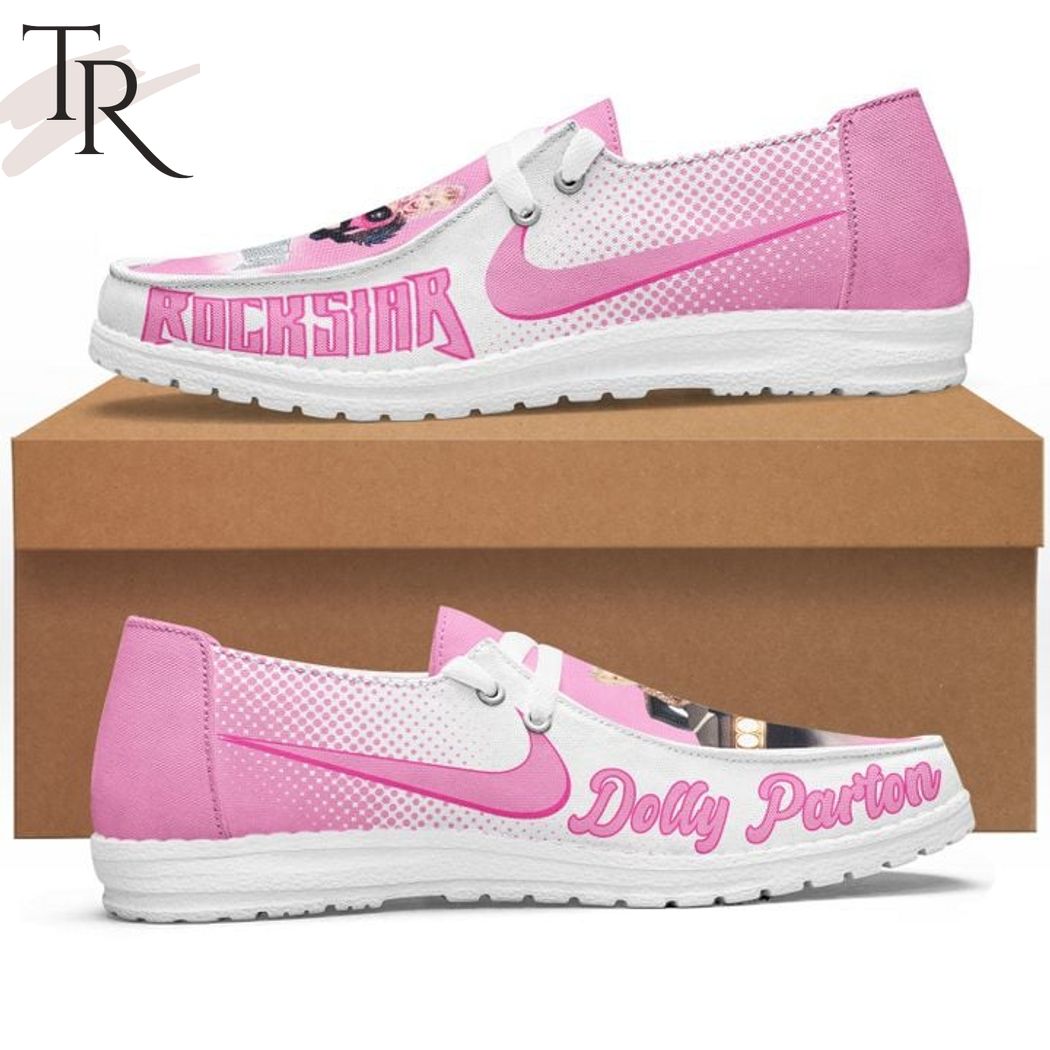 JWFancy Dolly Parton Rockstar Hey Dude Shoes Wally Men's Lace Up Loafers Comfortable For Men And Women