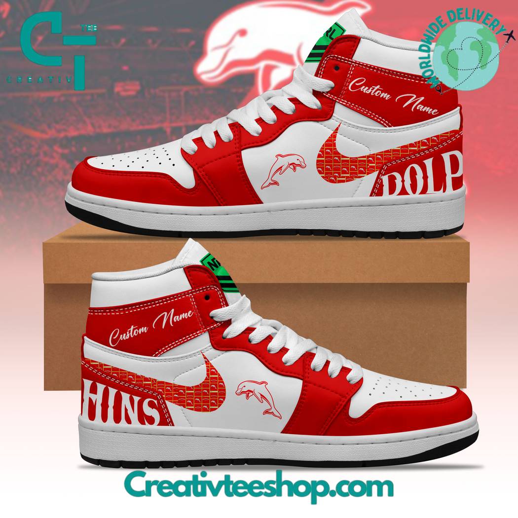 JWFancy Dolphins AJ1 High Sneakers Shoes For Men And Women