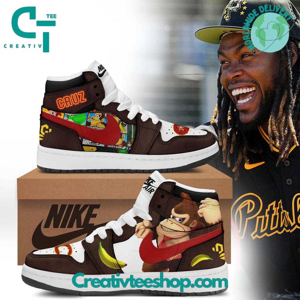JWFancy Donkey Kong AJ1 High Sneakers Shoes For Men And Women