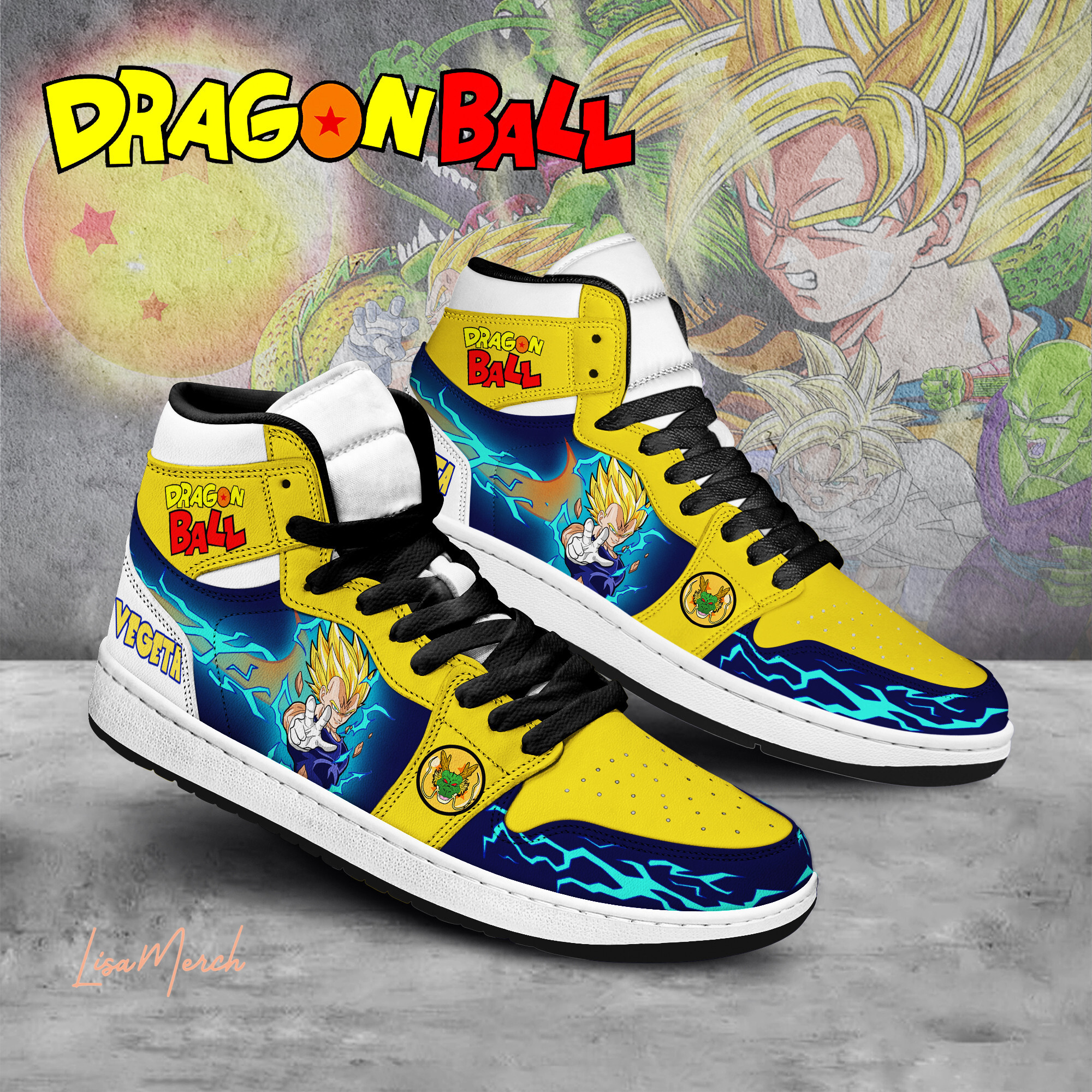JWFancy Dragon Ball AJ1 High Sneakers Shoes For Men And Women