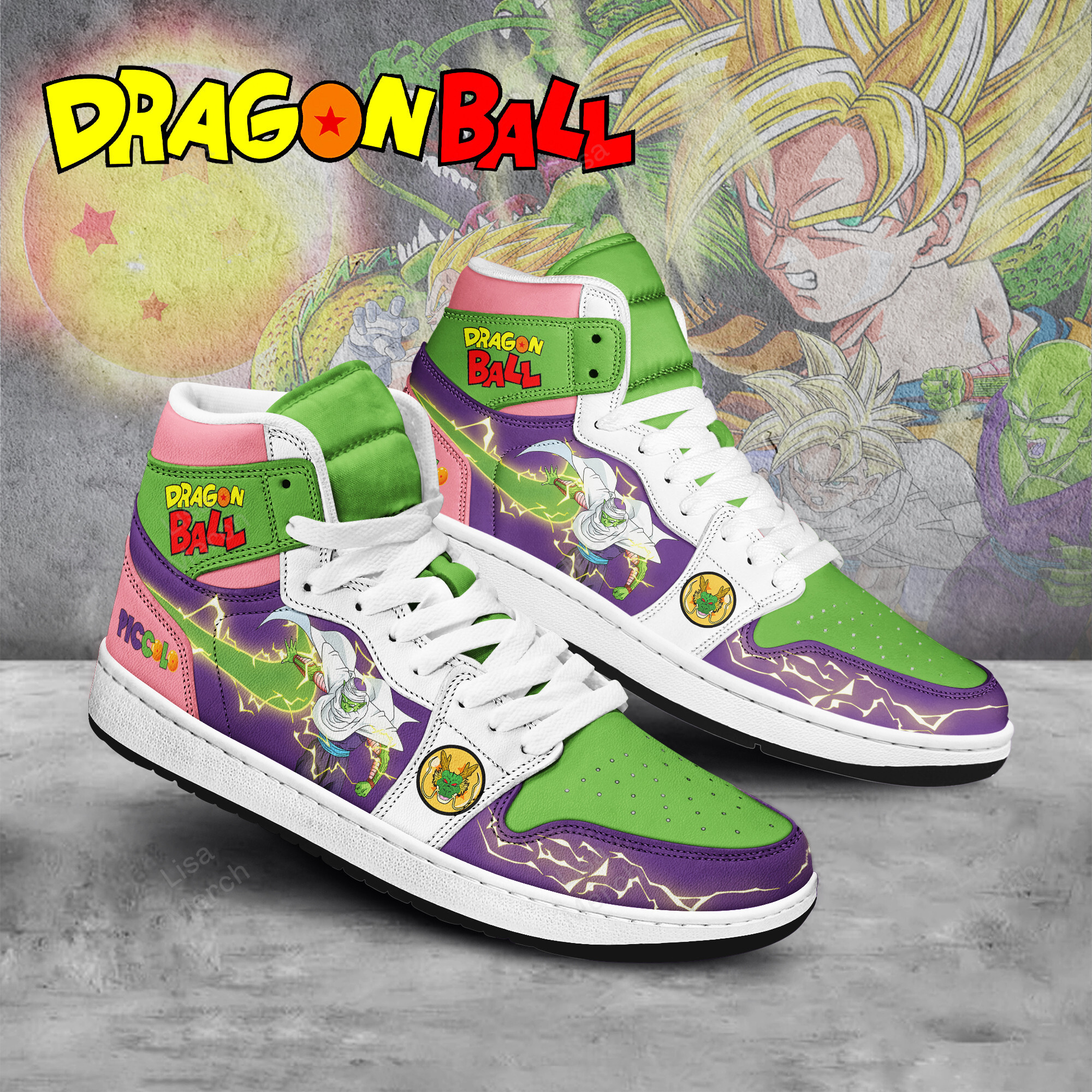 JWFancy Dragon Ball AJ1 High Sneakers Shoes For Men And Women