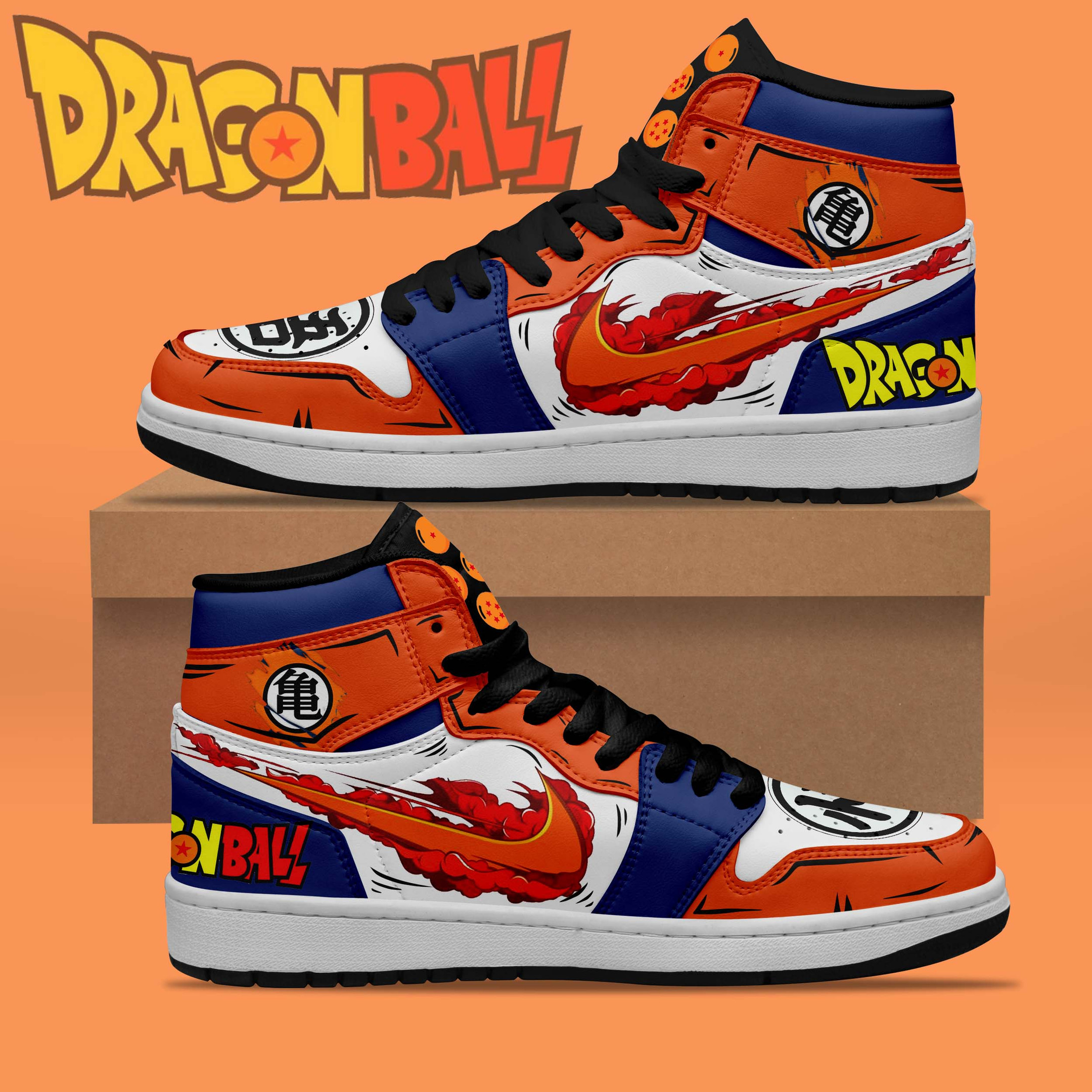 JWFancy Dragon Ball AJ1 High Sneakers Shoes For Men And Women