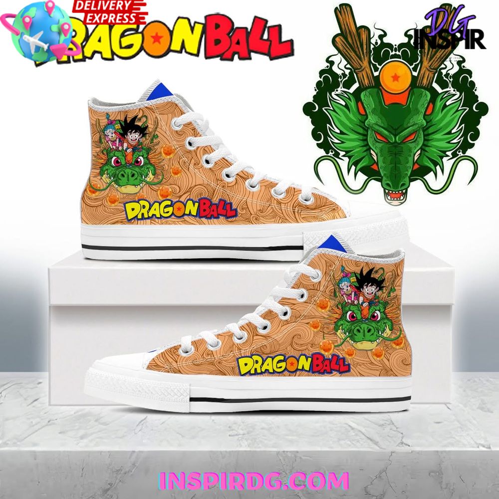 JWFancy Dragon Ball High Top Canvas Sneakers Shoes For Men And Women