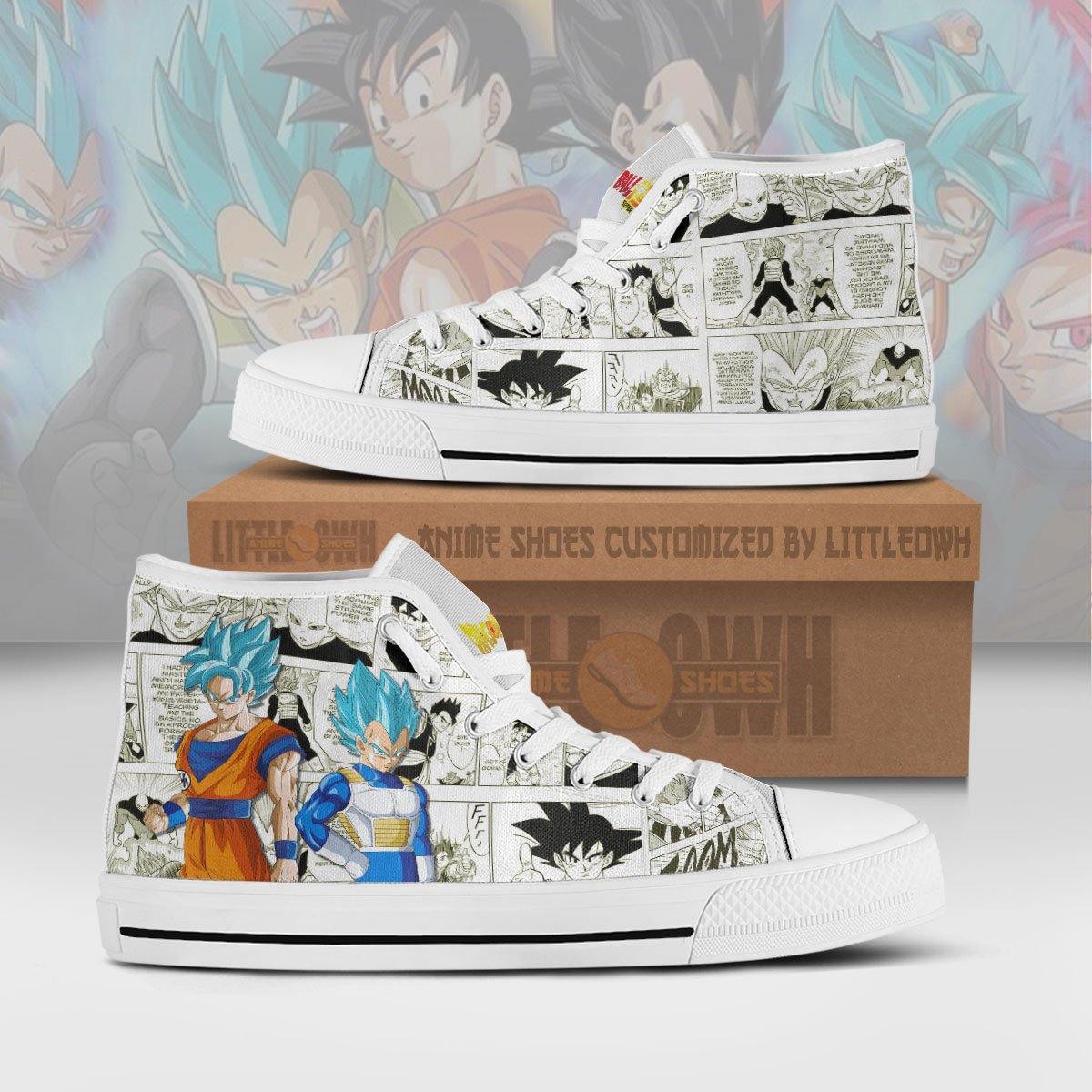 JWFancy Dragone ball High Top Canvas Sneakers Shoes For Men And Women