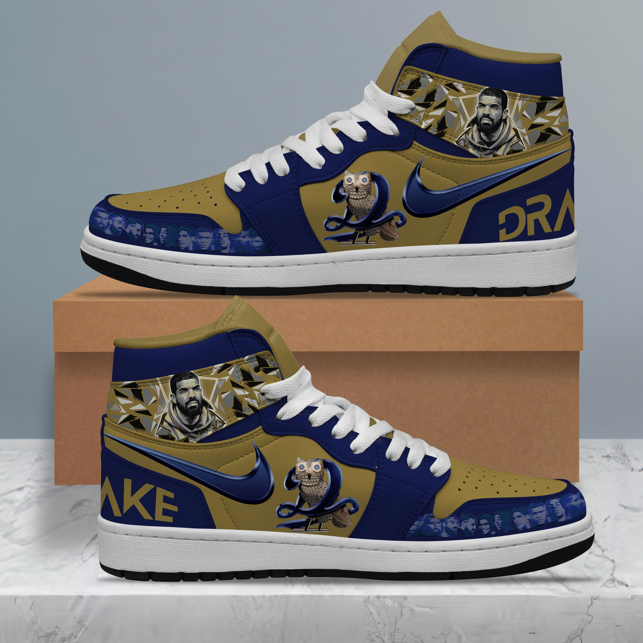 JWFancy Drake AJ1 High Sneakers Shoes For Men And Women