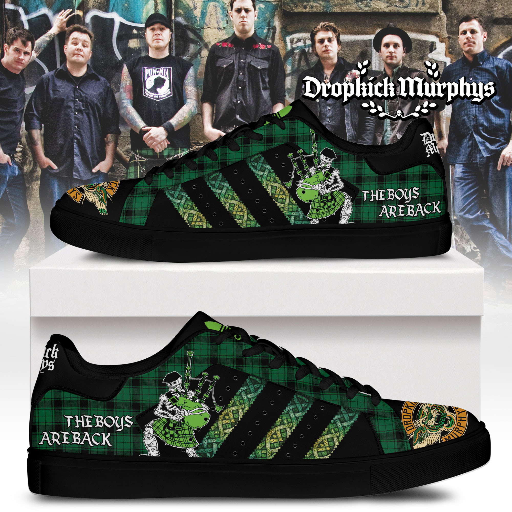 JWFancy Dropkick Murphys Skate Stan Shoes Sneakes For Men And Women
