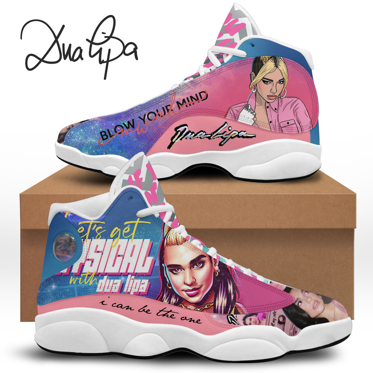 JWFancy Dua Lipa AJ13 Sneakers Shoes For Men And Women