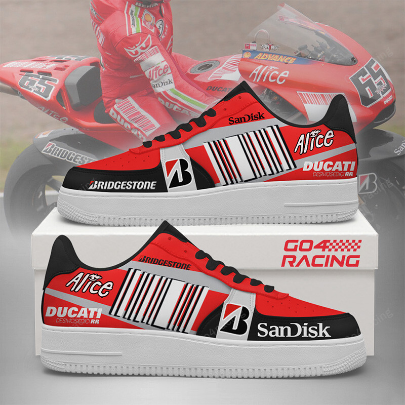 JWFancy Ducati Desmosedici Gp7 Air Low-Top Sneakers Shoes For Men And Women