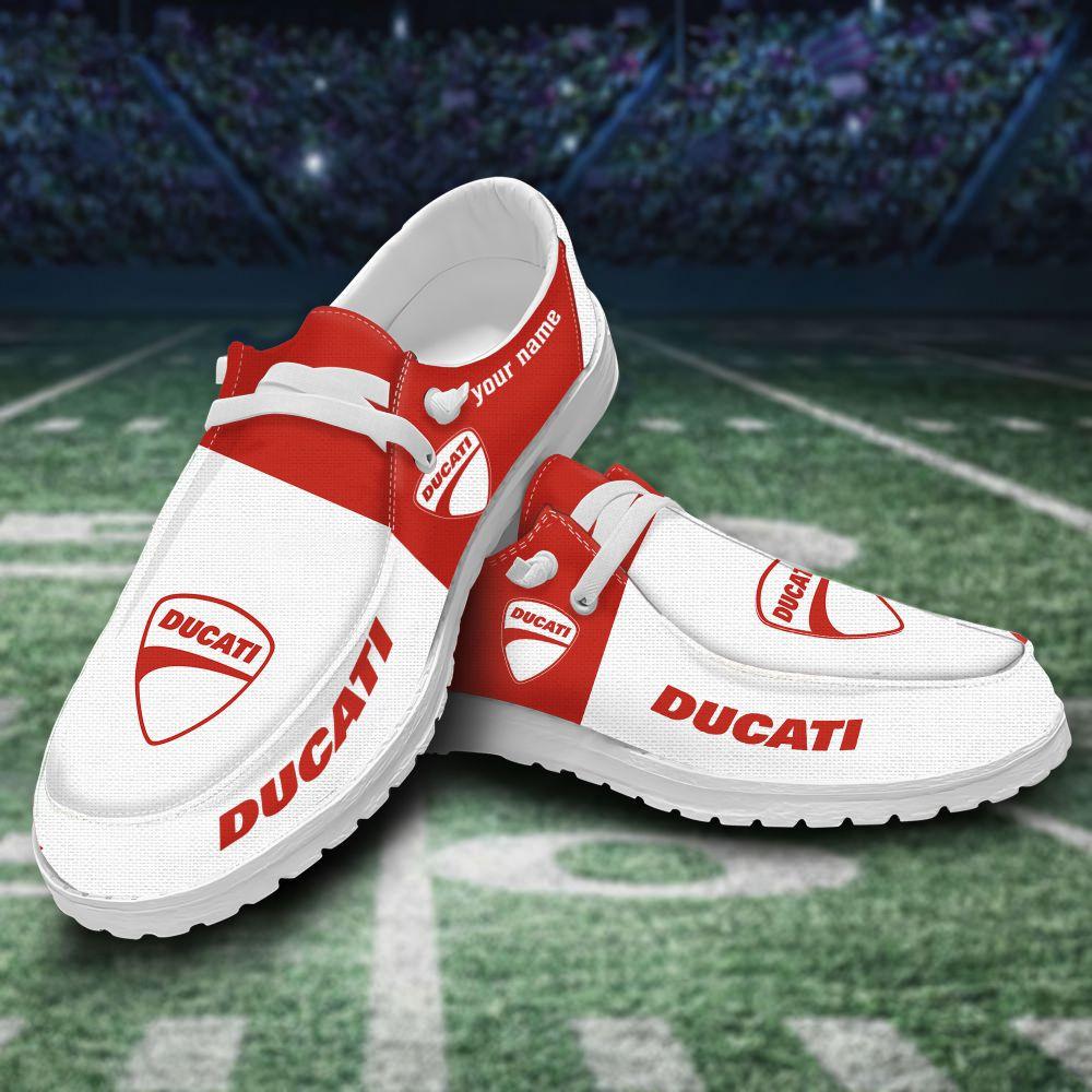 JWFancy Ducati Hey Dude Shoes Wally Men's Lace Up Loafers Comfortable For Men And Women