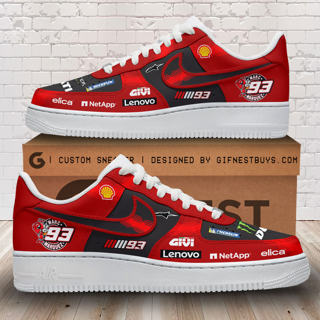 JWFancy Ducati Lenovo Team x Marc Marquez Air Low-Top Sneakers Shoes For Men And Women