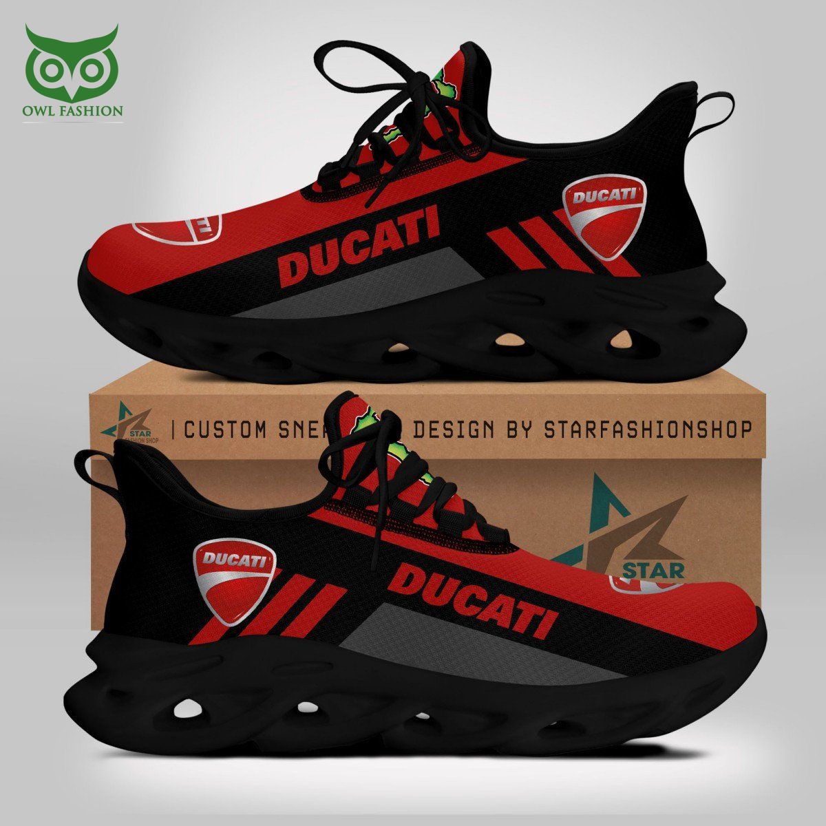 JWFancy Ducati Max Soul Shoes Sneakers For Men And Women