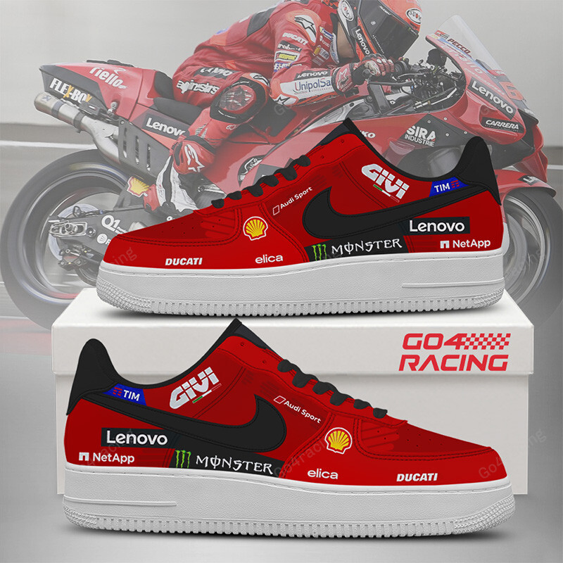 JWFancy Ducati Racing Factory Air Low-Top Sneakers Shoes For Men And Women