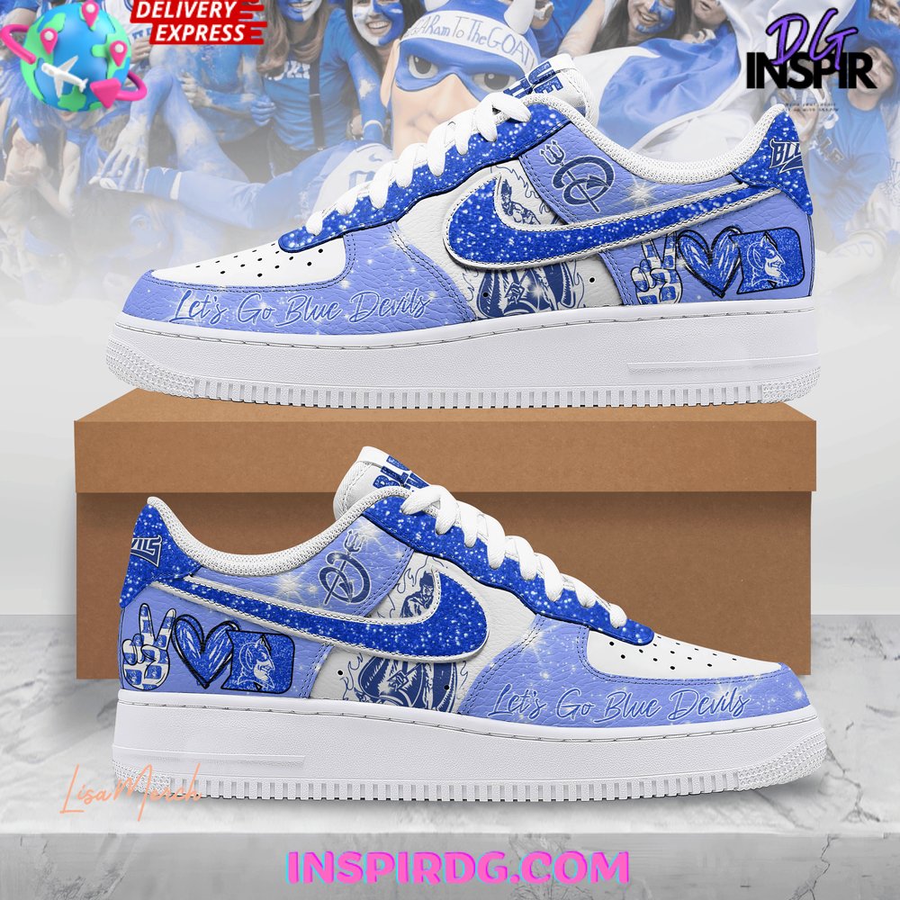 JWFancy Duke Blue Devils Air Low-Top Sneakers Shoes For Men And Women