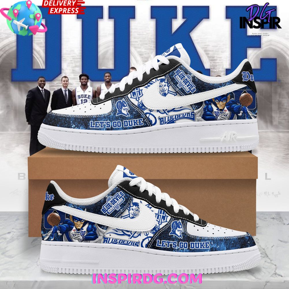 JWFancy Duke Blue Devils Air Low-Top Sneakers Shoes For Men And Women