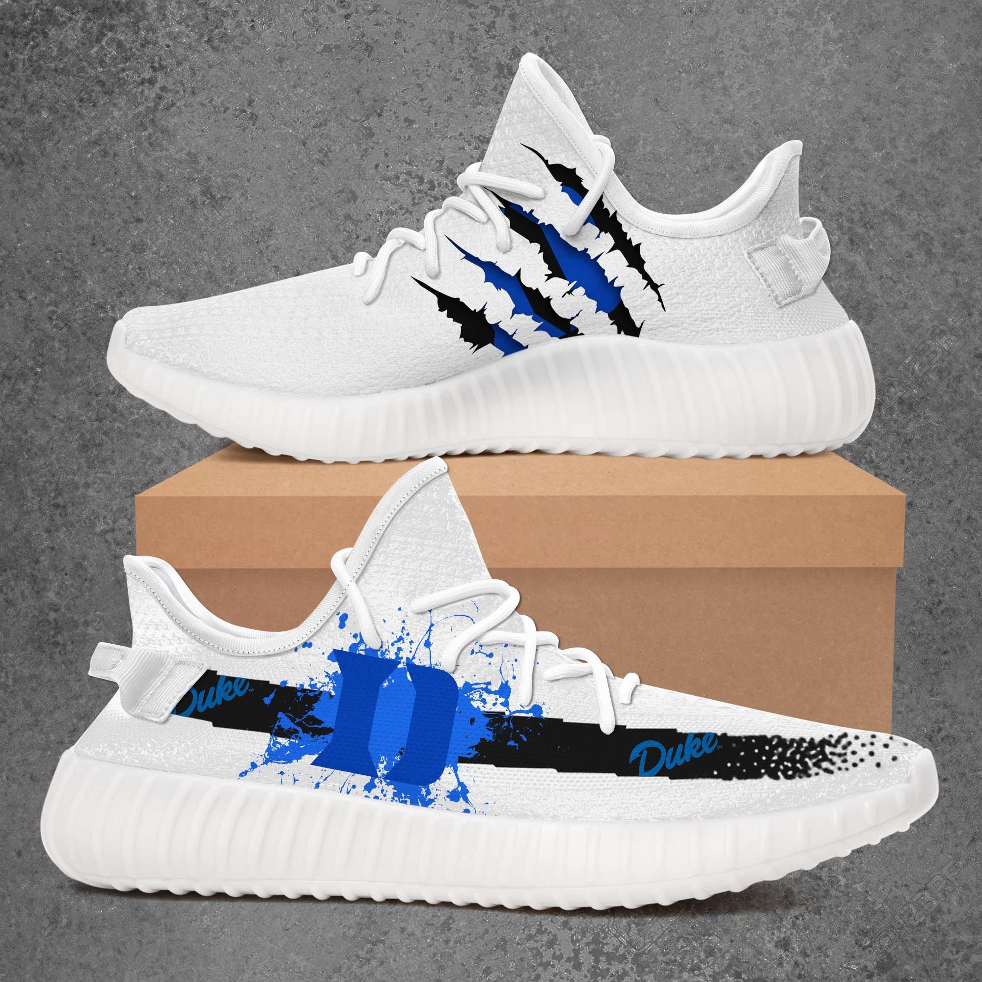 JWFancy Duke Blue Devils Yeezy Boost Shoes For Men And Women