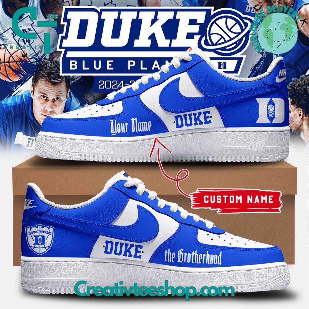 JWFancy Duke Blue Planet The Brotherhood Air Low-Top Sneakers Shoes For Men And Women
