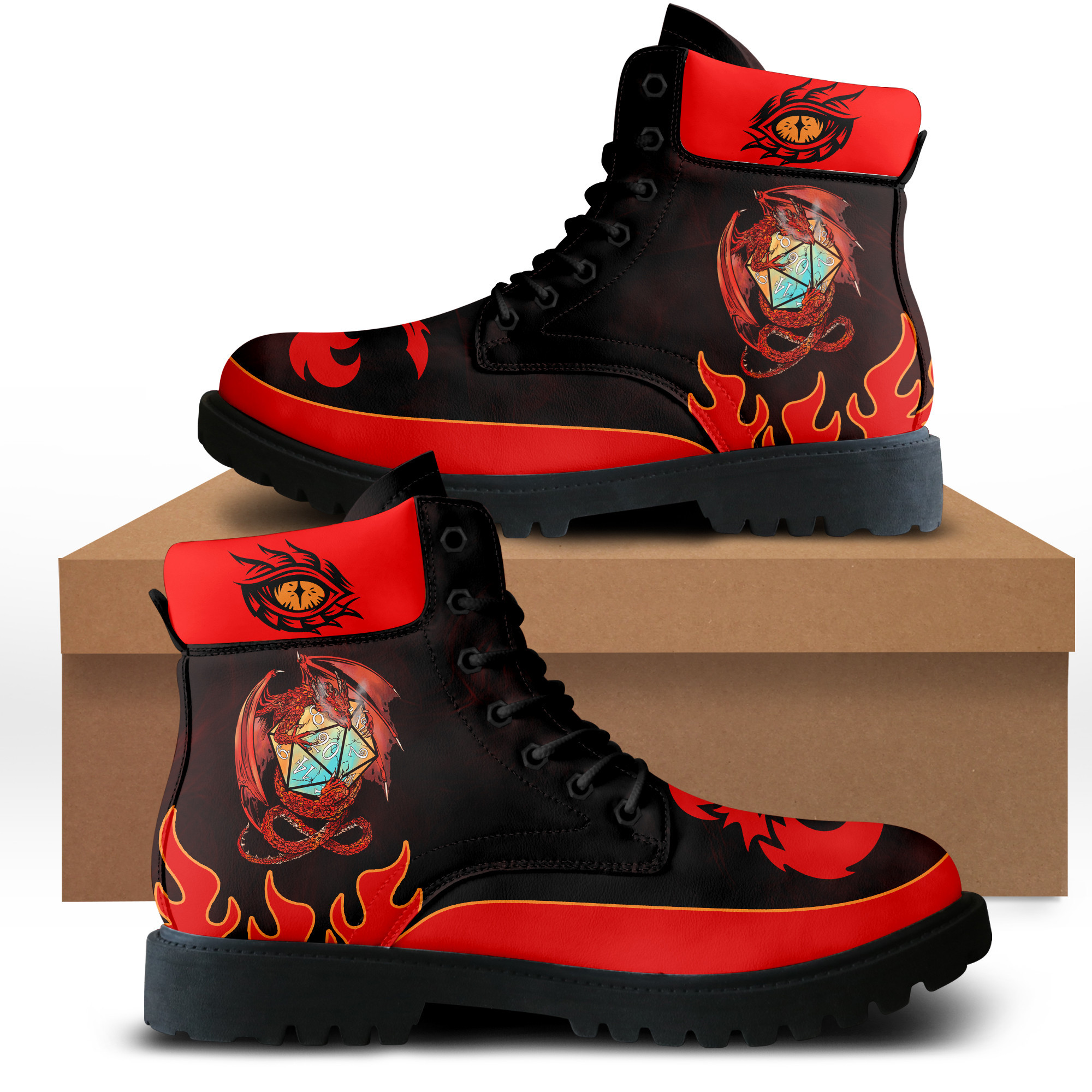 JWFancy Dungeons & Dragons AJ1 High Sneakers Shoes For Men And Women