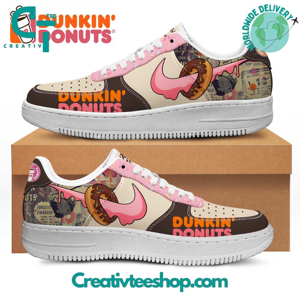 JWFancy Dunkin Donuts Air Low-Top Sneakers Shoes For Men And Women