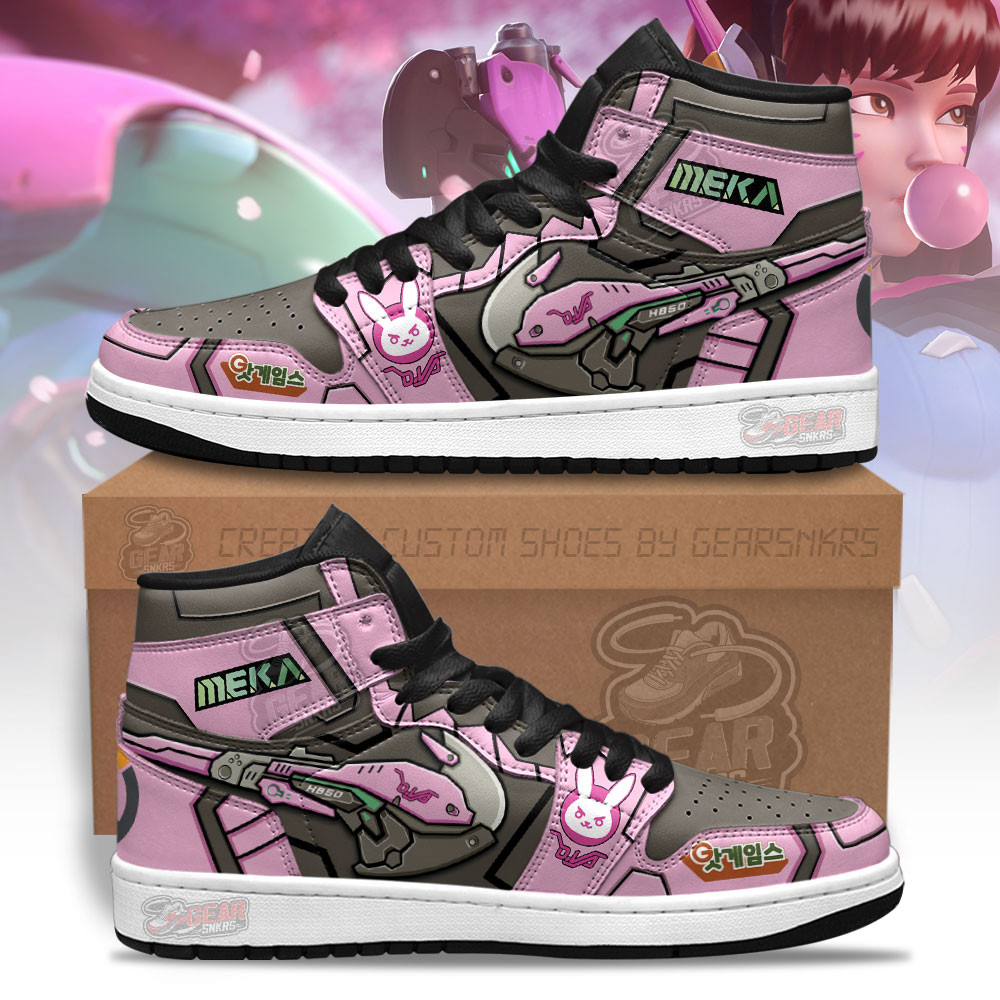 JWFancy D.Va Overwatch AJ1 High Sneakers Shoes For Men And Women
