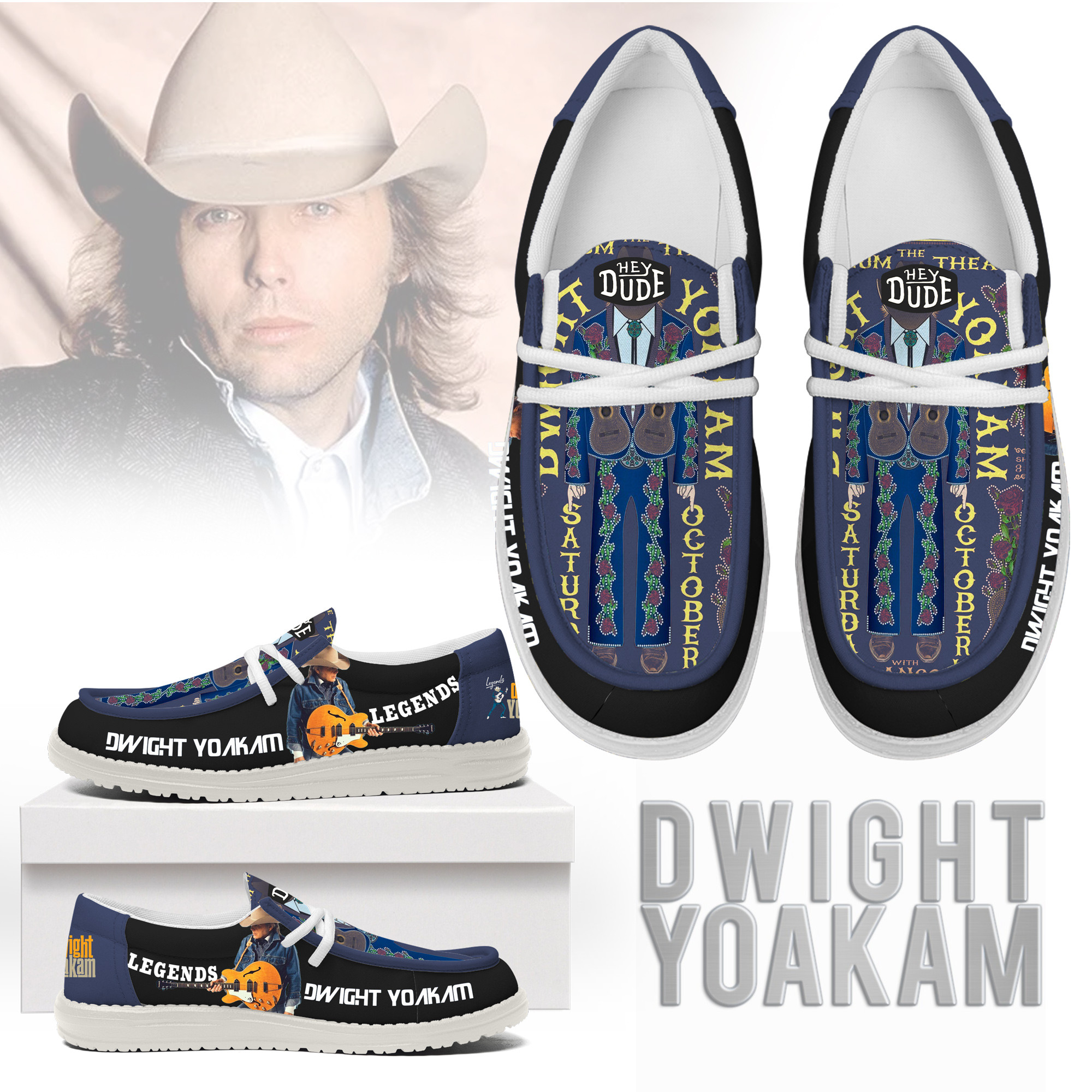JWFancy Dwight Yoakam – Custom Name Hey Dude