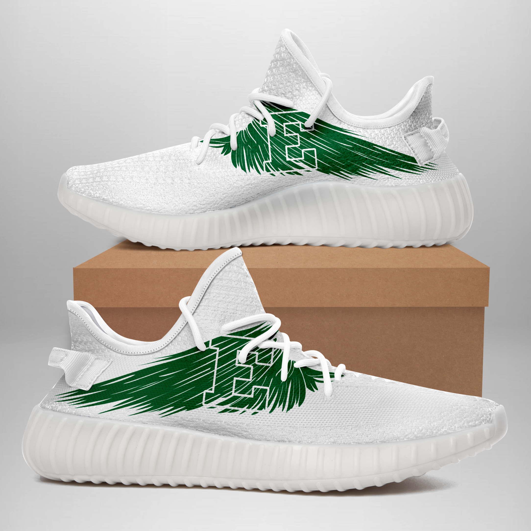 JWFancy Eastern Michigan Eagles Yeezy Boost Shoes For Men And Women