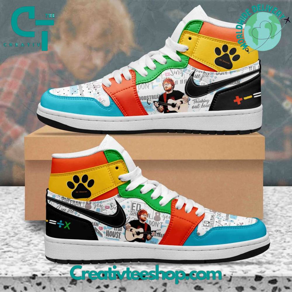 JWFancy Ed Sheeran AJ1 High Sneakers Shoes For Men And Women