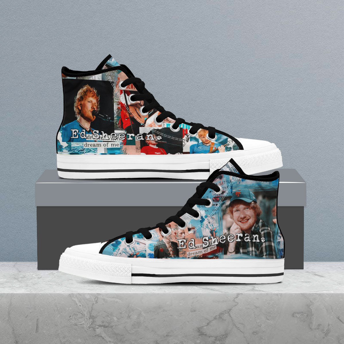 JWFancy Ed Sheeran High Top Canvas Sneakers Shoes For Men And Women