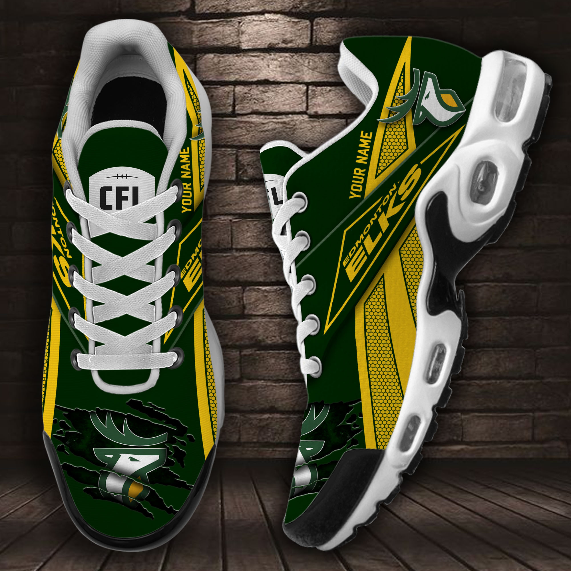 JWFancy Edmonton Eskimos TN Shoes Sneakers For Men And Women