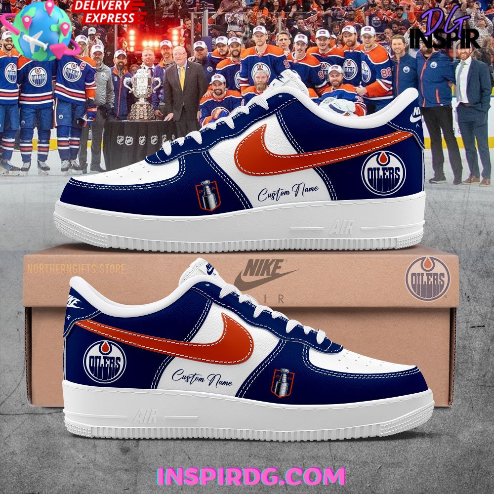 JWFancy Edmonton Oilers Air Low-Top Sneakers Shoes For Men And Women