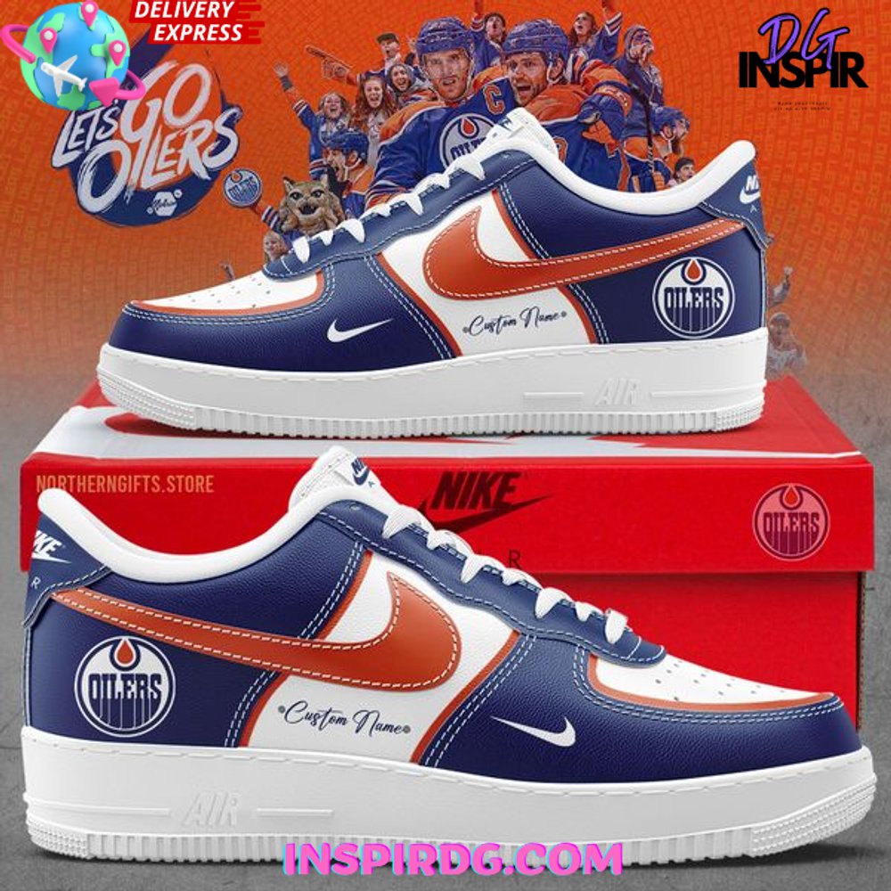 JWFancy Edmonton Oilers Air Low-Top Sneakers Shoes For Men And Women