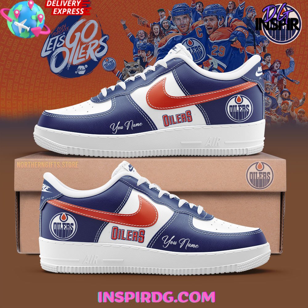 JWFancy Edmonton Oilers Air Low-Top Sneakers Shoes For Men And Women