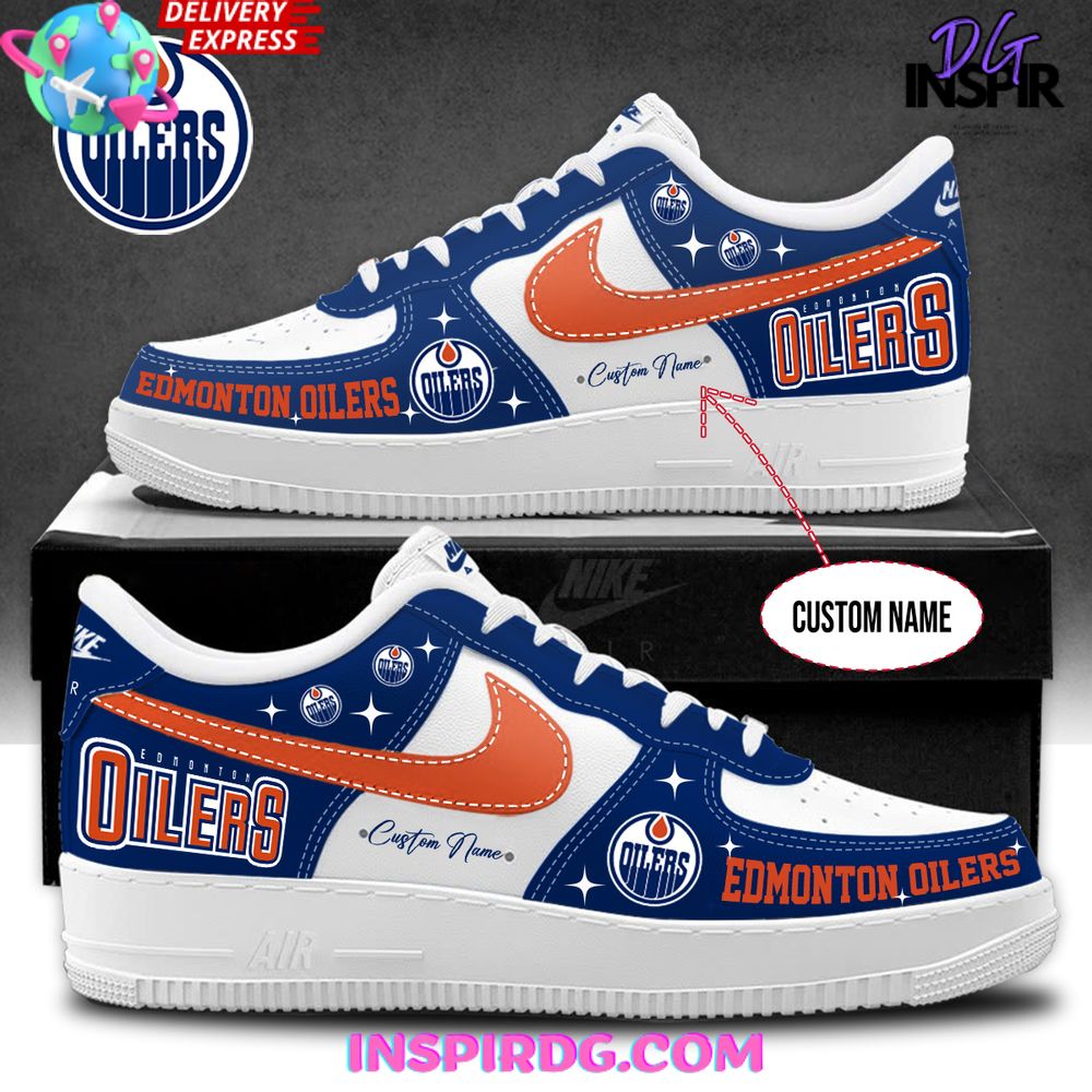 JWFancy Edmonton Oilers Air Low-Top Sneakers Shoes For Men And Women