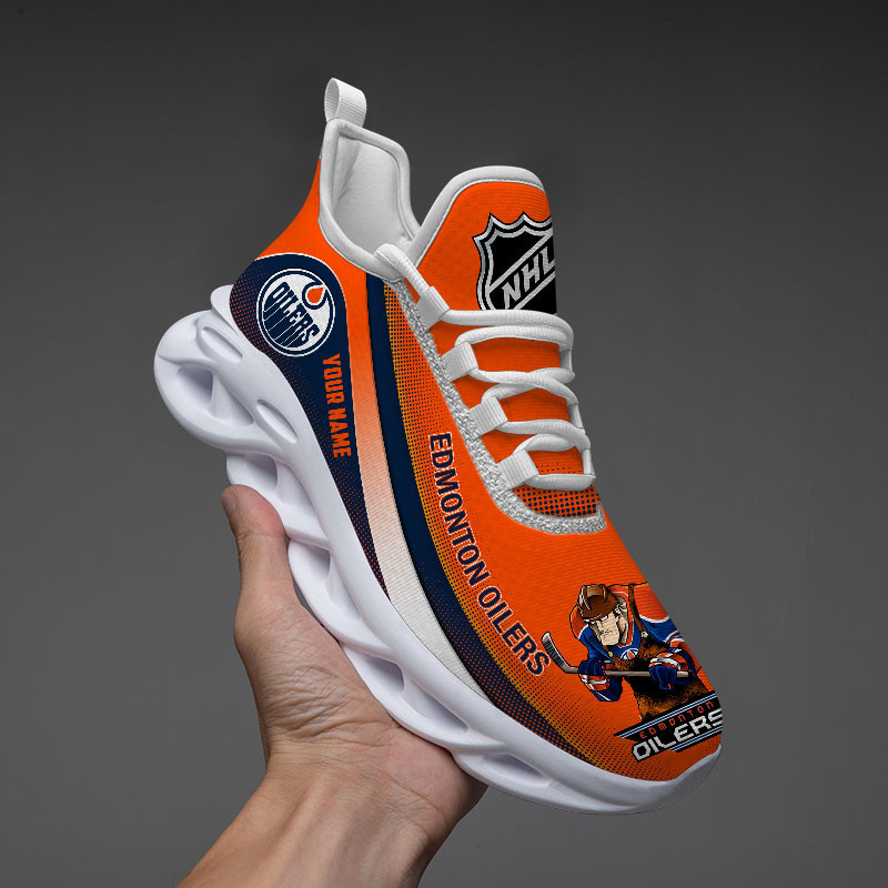 JWFancy Edmonton Oilers Max Soul Shoes Sneakers For Men And Women