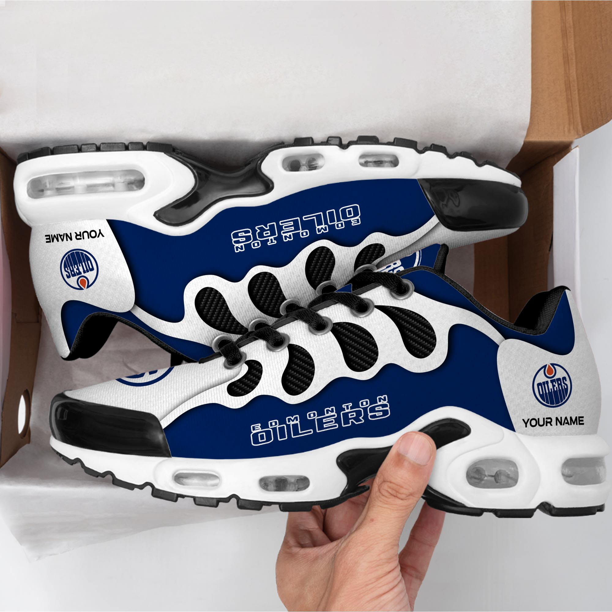 JWFancy Edmonton Oilers TN Shoes Sneakers For Men And Women