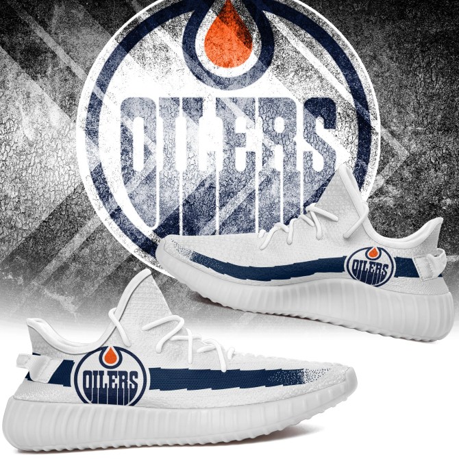 JWFancy Edmonton Oilers Yeezy Boost Shoes For Men And Women