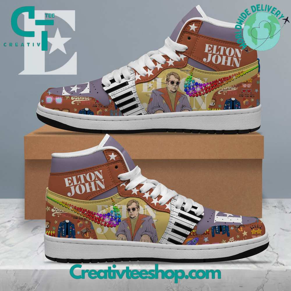JWFancy Elton John AJ1 High Sneakers Shoes For Men And Women