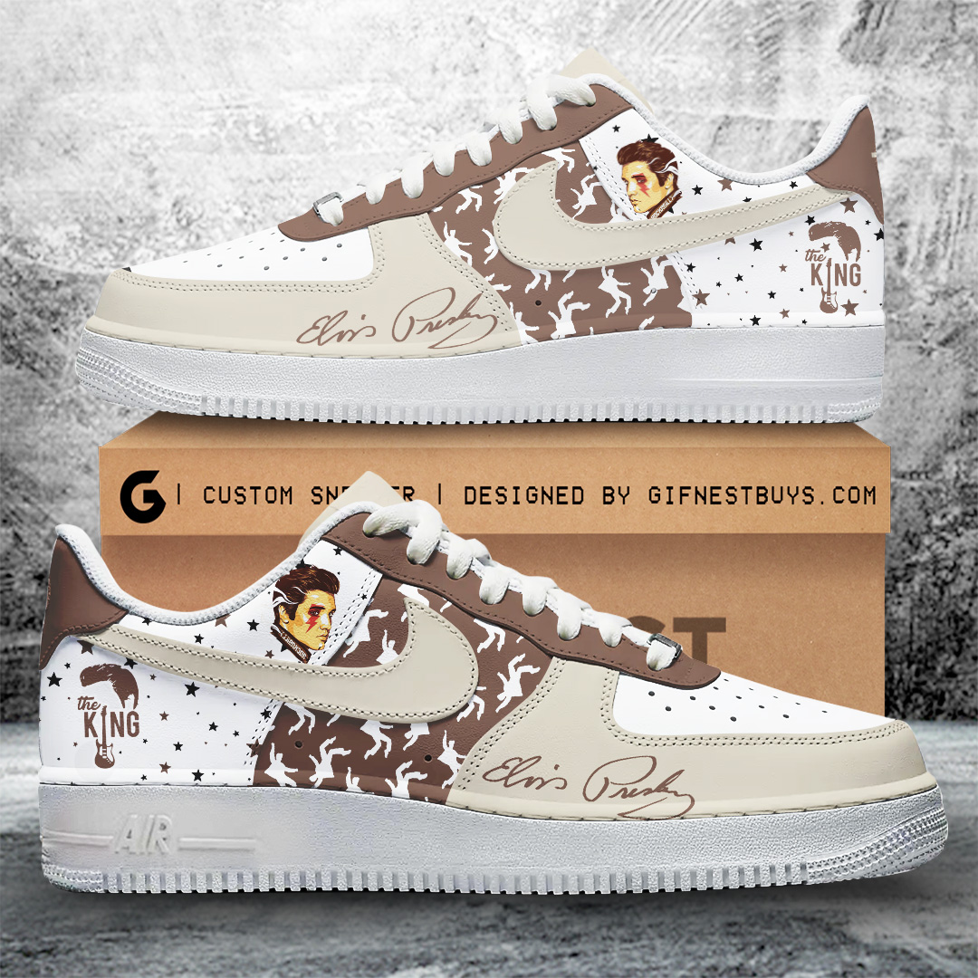 JWFancy Elvis Presley Air Low-Top Sneakers Shoes For Men And Women