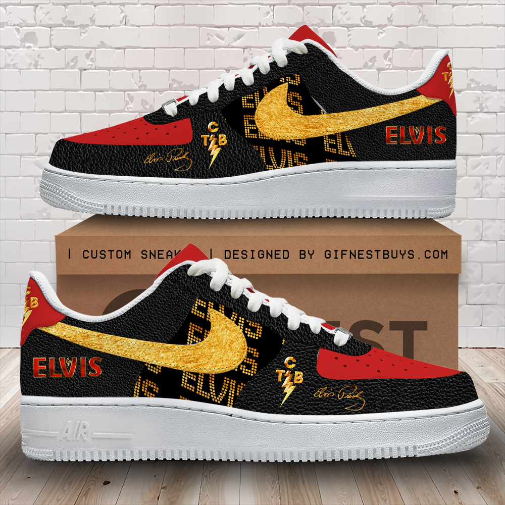 JWFancy Elvis Presley Air Low-Top Sneakers Shoes For Men And Women